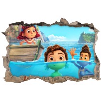 Vinilos y pegatinas agujero 3d luca disney pixar